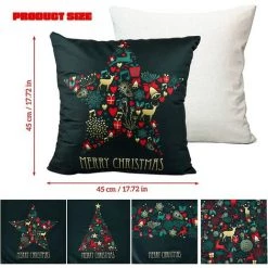SUN FLOWER Taie Oreiller Noël, 4pcs Taie D'oreiller Noël, 45x45cm Housse De Coussin Decoration Fermeture Éclair Cachée, Taie D'oreiller Noël Pour Canapé Lit Voiture, Sans Oreiller(2) 9 SUN FLOWER Taie Oreiller Noël, 4pcs Taie D'oreiller Noël, 45x45cm Housse De Coussin Decoration Fermeture Éclair Cachée, Taie D'oreiller Noël Pour Canapé Lit Voiture, Sans Oreiller(2) -France Coussin et housse de coussin Soldes Boutique 44846001 5