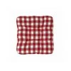WADIGA Coussin De Chaise Cuisine Vichy Rouge Et Blanc - 45x45cm - Rouge