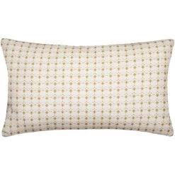 HOMEMAISON Coussin Bi-matières à Petits Motifs Rose 30 X 50 Cm - Rose