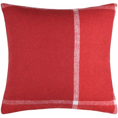 HOMEMAISON Coussin Esprit Chalet De Montagne Rouge 40 X 40 Cm - Rouge 2 HOMEMAISON Coussin Esprit Chalet De Montagne Rouge 40 X 40 Cm - Rouge – Image 2