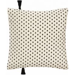 HOMEMAISON Housse De Coussin Visage En Corde Blanc Ivoire 40 X 40 Cm - Blanc Ivoire -France Coussin et housse de coussin Soldes Boutique 44931420 3