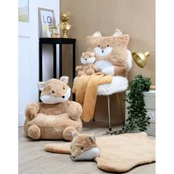 HOMEMAISON Coussin Petit Renardeau FAUVE 40 X 40 Cm - FAUVE -France Coussin et housse de coussin Soldes Boutique 44931447 4