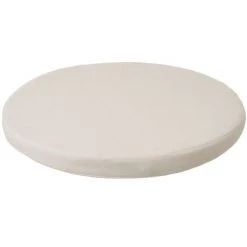 LOLAHOME Coussin De Chaise Rond Beige En Coton Et Polyester Ø 39x3cm