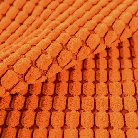 BEARSU Lot De 2, Coussin Décoratif Carré En Velours Côtelé Doux Housses De Coussin Taie D'oreiller, Décorations D'intérieur Pour Canapé Canapé-lit Chaise 18x18 Pouces/45x45 Cm (Granules Orange) 2 BEARSU Lot De 2, Coussin Décoratif Carré En Velours Côtelé Doux Housses De Coussin Taie D'oreiller, Décorations D'intérieur Pour Canapé Canapé-lit Chaise 18x18 Pouces/45x45 Cm (Granules Orange) – Image 2