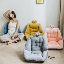 Coussin De Siège Et Coussin De Dossier En Une Seule Pièce Mignon, Coussin De Chaise De Bureau épaissi, Coussin De Tabouret De Fille, Coussin De Fesses D'étudiant (gris Clair),HANBING -France Coussin et housse de coussin Soldes Boutique 45480496 5