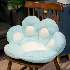 Coussin Semi-fermé De Patte D'ours De Dessin Animé, Dossier De Siège De Bureau Paresseux D'une Seule Pièce, Coussin D'étudiant Et Coussin De Patte De Chat (trompette Bleu Menthe 70 * 60cm),HANBING -France Coussin et housse de coussin Soldes Boutique 45480777 4