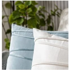 Taie D'oreiller En Relief à Rayures En Velours, Sangle En Corde De Pression, Taie D'oreiller De Canapé De Style Européen (vert, 40*40cm),HANBING -France Coussin et housse de coussin Soldes Boutique 45481071 3