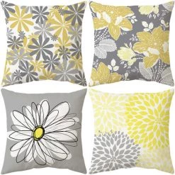 Taie D'oreiller Câlin Moderne Et Simple Coussin De Canapé Taie D'oreiller Câlin Taie D'oreiller Baie Vitrée (ensemble De 4 Pièces, 45 * 45cm),HANBING