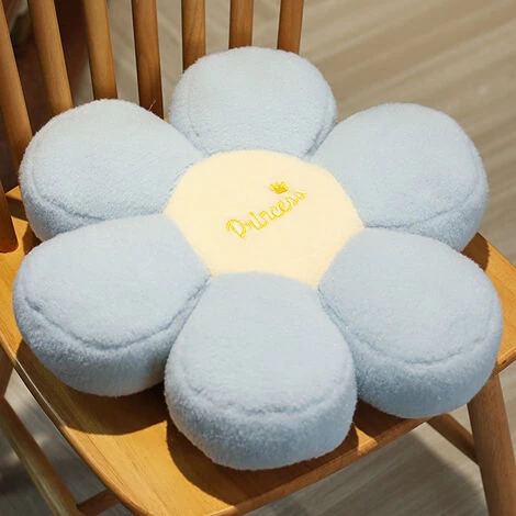 Ins Coussin En Peluche Fleur Créative, Chaise De Velours Bébé Mignon Et Frais Coussin De Bureau épaissi, Coussin De Chaise D'étudiant (velours Bébé Bleu Ciel),HANBING 2 Ins Coussin En Peluche Fleur Créative, Chaise De Velours Bébé Mignon Et Frais Coussin De Bureau épaissi, Coussin De Chaise D'étudiant (velours Bébé Bleu Ciel),HANBING – Image 2