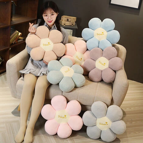 Ins Coussin En Peluche Fleur Créative, Chaise De Velours Bébé Mignon Et Frais Coussin De Bureau épaissi, Coussin De Chaise D'étudiant (velours Bébé Bleu Ciel),HANBING 5 Ins Coussin En Peluche Fleur Créative, Chaise De Velours Bébé Mignon Et Frais Coussin De Bureau épaissi, Coussin De Chaise D'étudiant (velours Bébé Bleu Ciel),HANBING – Image 5