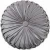 Holland Velvet Coussin Décoration Canapé Décoration Coussin Rond, Gris, 35cm,HANBING