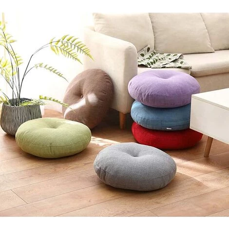 ELLE Galette De Chaise Ronde, 10/15 Cm D'épaisseur, Coussin De Chaise Doux, Pour La Maison, Le Bureau, La Salle à Manger, Le Sol, Le Jardin, La Chambre, La Salle De Jeux (40 X 40 X 10 Cm, Café) 2 ELLE Galette De Chaise Ronde, 10/15 Cm D'épaisseur, Coussin De Chaise Doux, Pour La Maison, Le Bureau, La Salle à Manger, Le Sol, Le Jardin, La Chambre, La Salle De Jeux (40 X 40 X 10 Cm, Café) – Image 2