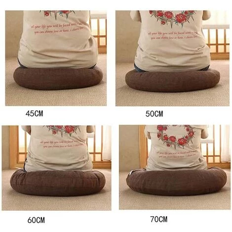 ELLE Galette De Chaise Ronde, 10/15 Cm D'épaisseur, Coussin De Chaise Doux, Pour La Maison, Le Bureau, La Salle à Manger, Le Sol, Le Jardin, La Chambre, La Salle De Jeux (40 X 40 X 10 Cm, Café) 3 ELLE Galette De Chaise Ronde, 10/15 Cm D'épaisseur, Coussin De Chaise Doux, Pour La Maison, Le Bureau, La Salle à Manger, Le Sol, Le Jardin, La Chambre, La Salle De Jeux (40 X 40 X 10 Cm, Café) – Image 3