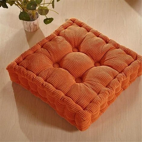 ELLE Trayosin Coussin De Chaise Fauteuil Siège Canapé Coussin D'Assise Pour Intérieur Et Extérieur, Carré, Différents Coloris, Rembourrage épais(Orange Vibrante,38 * 38cm) 1 ELLE Trayosin Coussin De Chaise Fauteuil Siège Canapé Coussin D'Assise Pour Intérieur Et Extérieur, Carré, Différents Coloris, Rembourrage épais(Orange Vibrante,38 * 38cm)