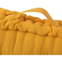 YESDEKO Coussin De Sol En Coton 45x45cm | Jaune - Jaune -France Coussin et housse de coussin Soldes Boutique 45752899 3