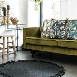 NATACHA.B Coussin En Velours Frangé 45x45cm Toucan -France Coussin et housse de coussin Soldes Boutique 45752954 3