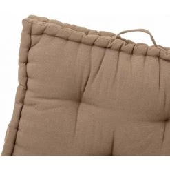 YESDEKO Coussin De Sol En Coton 60x60cm | Taupe - Taupe -France Coussin et housse de coussin Soldes Boutique 45753055 2