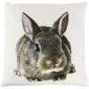 NATACHA.B Coussin En Tissu 50x50cm Lapin Gris