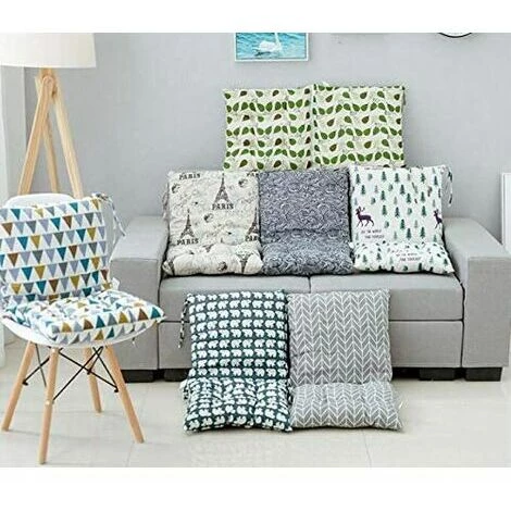 BRIDAY Lot De 1 Coussin De Chaise Avec Dossier Coussins De Siège De Chaise Salle à Manger - Pas De Chaise 40cm*40cm 5 BRIDAY Lot De 1 Coussin De Chaise Avec Dossier Coussins De Siège De Chaise Salle à Manger - Pas De Chaise 40cm*40cm – Image 5