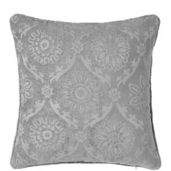 LOLA HOME Coussin Arabesque Jacquard 50x33 Cm Gris
