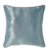 LOLAHOME Coussin Velours Bleu Satiné 45x45 Cm