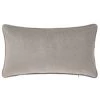 LOLA HOME Coussin Avec Garniture En Velours Gris 50x30 Cm