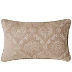 LOLAHOME Coussin Arabesque Jacquard Marron 50x33 Cm