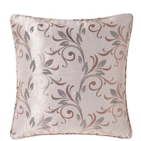 LOLAHOME Coussin Fleurs Jacquard Beige 45x45 Cm 2 LOLAHOME Coussin Fleurs Jacquard Beige 45x45 Cm – Image 2