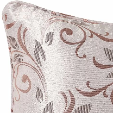 LOLAHOME Coussin Fleurs Jacquard Beige 45x45 Cm 3 LOLAHOME Coussin Fleurs Jacquard Beige 45x45 Cm – Image 3