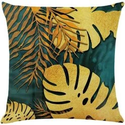 BRIDAY Vintage Housses De Coussin, Vert Housse Coussin Taie D'oreiller En Tissu De Lin Canapé-lit Pillow Covers Cuhion Cover -France Coussin et housse de coussin Soldes Boutique 45873943 3