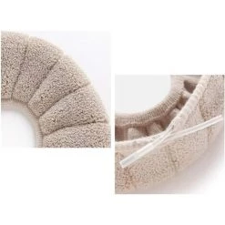 MACARON Housses De Siège De Toilette Chauffe-siège De Toilette Lavable Chauffe-siège De Toilette Coussin De Siège De Toilette Warmer Soft Tissu épais, Extensible, Lavable 3 Pièces -France Coussin et housse de coussin Soldes Boutique 45884188 3