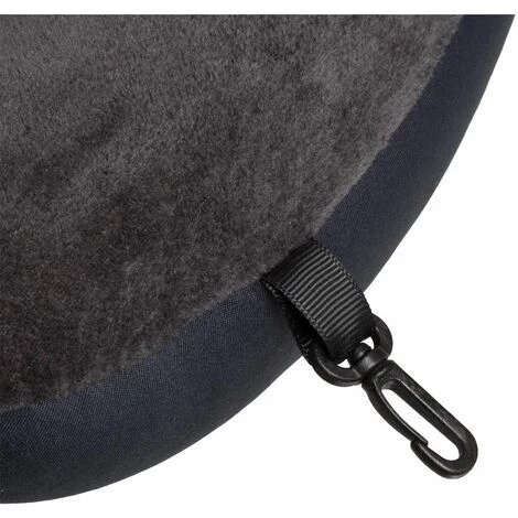 Five - Coussin Repose-tête Coussin De Cou En Velours - Gris Anthracite 2 Five - Coussin Repose-tête Coussin De Cou En Velours - Gris Anthracite – Image 2