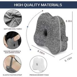 TANABATA Coussin De Genou Pour Les Personnes Qui Dorment Sur Le Côté - Coussin Orthopédique En Mousse à Mémoire De Forme Ergonomique Pour Soulager La Pression Des Hanches Et Des Genoux - Housse Lavable -France Coussin et housse de coussin Soldes Boutique 46174427 4