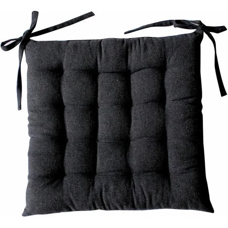 ENJOY HOME Assise Matelassée 38 X 38 X 3 Cm DUNE Coton Recyclé - GRIS FONCE 1 ENJOY HOME Assise Matelassée 38 X 38 X 3 Cm DUNE Coton Recyclé - GRIS FONCE