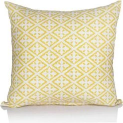 TINOR Ensemble De 4 Housses De Coussin Carré Double Face, 45 Cm Longueur X 45 Cm Largeur, Jaune -France Coussin et housse de coussin Soldes Boutique 46256553 4