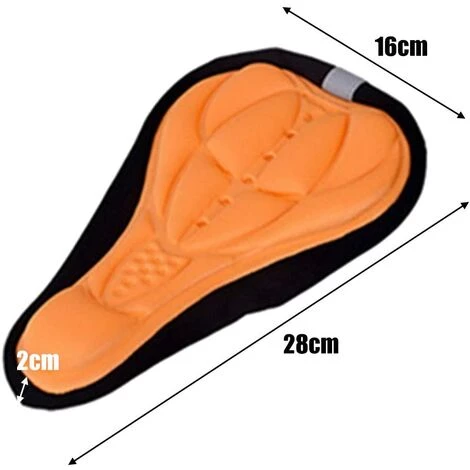 BEARSU Vélo Selle Housse, Housses De Coussin De Vélo, Épaissir La Housse De Selle Housse De Selle De Vélo En Gel 3D Souple Accessoires D'équipement De Vélo Pour Hommes Femmes 2 BEARSU Vélo Selle Housse, Housses De Coussin De Vélo, Épaissir La Housse De Selle Housse De Selle De Vélo En Gel 3D Souple Accessoires D'équipement De Vélo Pour Hommes Femmes – Image 2
