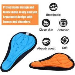 BEARSU Vélo Selle Housse, Housses De Coussin De Vélo, Épaissir La Housse De Selle Housse De Selle De Vélo En Gel 3D Souple Accessoires D'équipement De Vélo Pour Hommes Femmes 7 BEARSU Vélo Selle Housse, Housses De Coussin De Vélo, Épaissir La Housse De Selle Housse De Selle De Vélo En Gel 3D Souple Accessoires D'équipement De Vélo Pour Hommes Femmes -France Coussin et housse de coussin Soldes Boutique 46297337 3