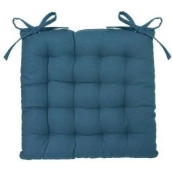 AUTRES Galette De Chaise - 38 X 38 Cm - Bleu Canard