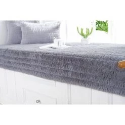 HANBING Coussin De Balcon De Rebord De Fenêtre, Couverture Universelle De Baie Vitrée Pour Toutes Les Saisons, Coussin En Peluche Pour La Décoration De Chambre(Gris, Oreiller 45*45 (noyau Compris)) -France Coussin et housse de coussin Soldes Boutique 47161424 3