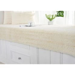 HANBING Coussin De Balcon De Rebord De Fenêtre, Couverture Universelle De Baie Vitrée Pour Toutes Les Saisons, Coussin En Peluche Pour La Décoration De Chambre(Beige, 90*120) -France Coussin et housse de coussin Soldes Boutique 47163062 3