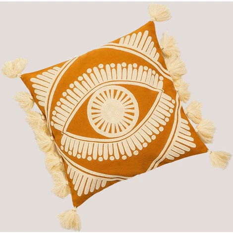 Coussin Carré En Coton (45x45 Cm) Osvid Elegance SKLUM Coton - Orange Safran 1 Coussin Carré En Coton (45x45 Cm) Osvid Elegance SKLUM Coton - Orange Safran