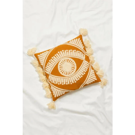 Coussin Carré En Coton (45x45 Cm) Osvid Elegance SKLUM Coton - Orange Safran 2 Coussin Carré En Coton (45x45 Cm) Osvid Elegance SKLUM Coton - Orange Safran – Image 2