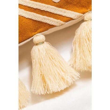 Coussin Carré En Coton (45x45 Cm) Osvid Elegance SKLUM Coton - Orange Safran 3 Coussin Carré En Coton (45x45 Cm) Osvid Elegance SKLUM Coton - Orange Safran – Image 3