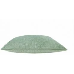 RIDEAUDISCOUNT Housse De Coussin 40 X 40 Cm Déhoussable Velours Estampillé Motif Géométrique Vert - Vert -France Coussin et housse de coussin Soldes Boutique 47547230 5
