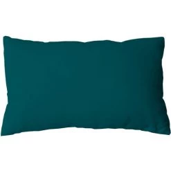 HOMEMAISON Coussin Non Déhoussable En Coton Uni Emeraude 30 X 50 Cm - Emeraude