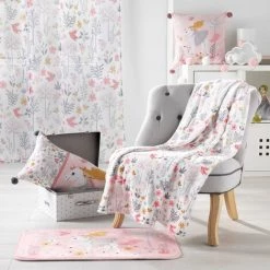 HOMEMAISON Coussin Imprimé Licorne Dans Les Bois Rose 40 X 40 Cm - Rose 5 HOMEMAISON Coussin Imprimé Licorne Dans Les Bois Rose 40 X 40 Cm - Rose -France Coussin et housse de coussin Soldes Boutique 47594777 3
