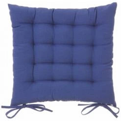 LOLA HOME Coussin Capitone Bleu Coton Et Polyester 40x40 Cm. Achat Minimum 2 Unités