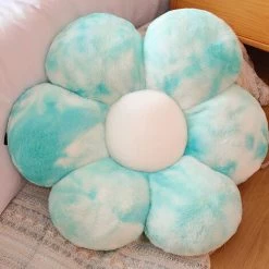 Coussin En Forme De Fleur Triomphe 30x30 Oreiller En Peluche Coussin De Sol Enfant Confortable Coussin De Chaise Plush Pillow Cushion Pour Home Décoratif (Bleu) -France Coussin et housse de coussin Soldes Boutique 47852523 3