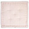 RIDEAUDISCOUNT Coussin De Sol 100% Coton 60 X 60 X 8 Cm Non Déhoussable Avec Poignée Et Surpiqûre Motif Feuillage Imprimé Rose - Rose
