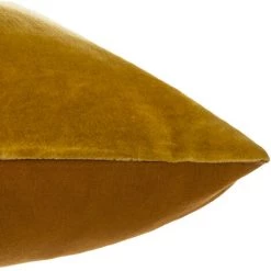 Coussin Velours Et Coton "patch" 30 X 50 Cm Atmosphera - Ocre -France Coussin et housse de coussin Soldes Boutique 49305230 4